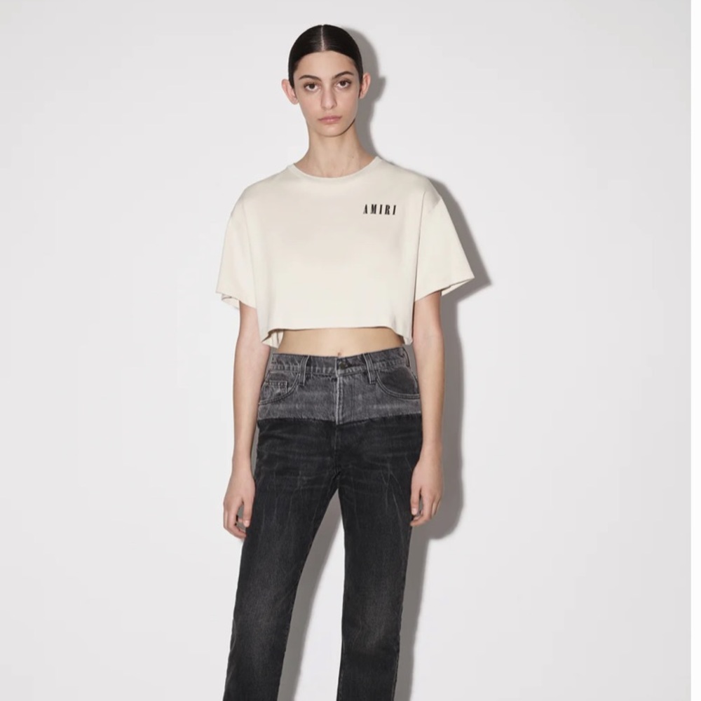 Amiri Cropped Tshirt Top